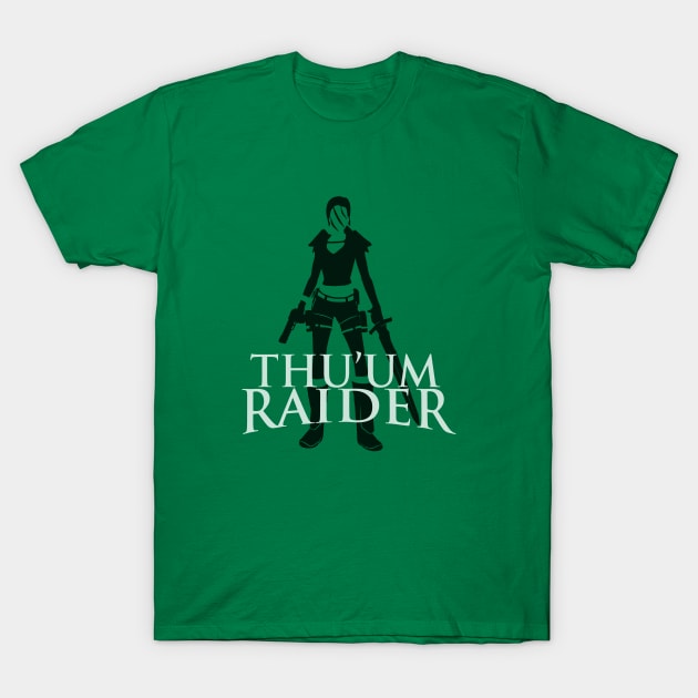 Thu'um Raider T-Shirt by Davidhedgehog